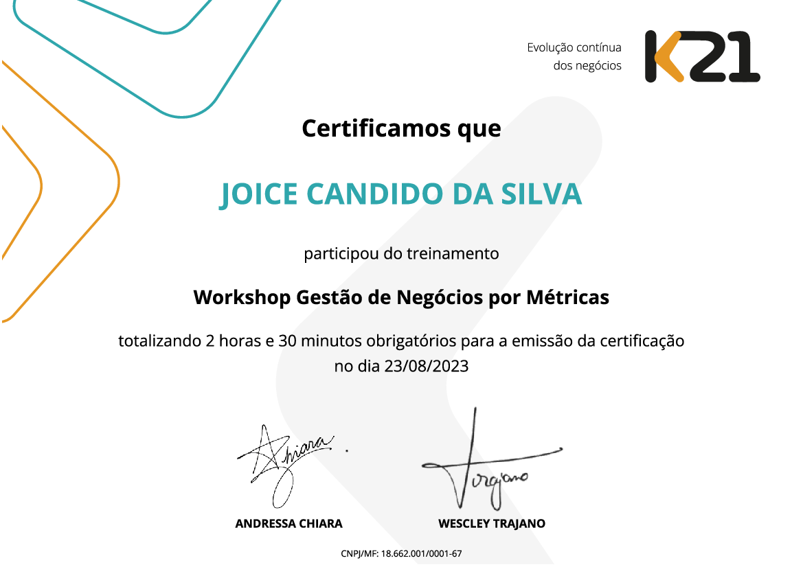 Certificado K21